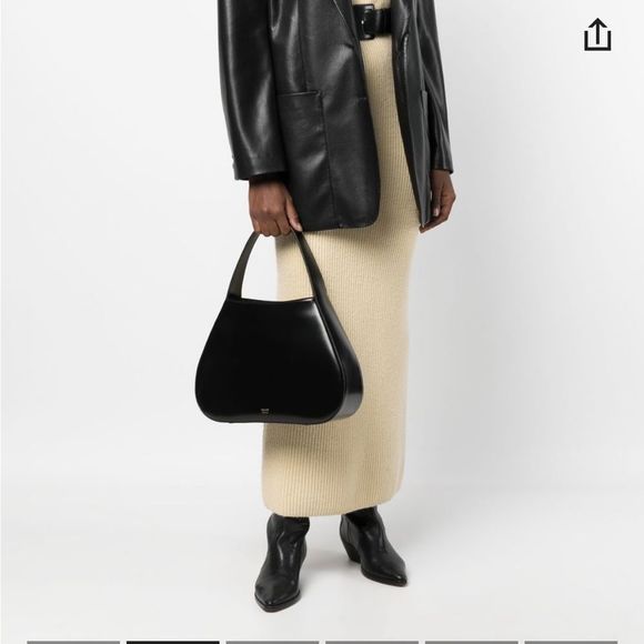 Khaite Engraved Logo Leather tote - Picture 3 of 17